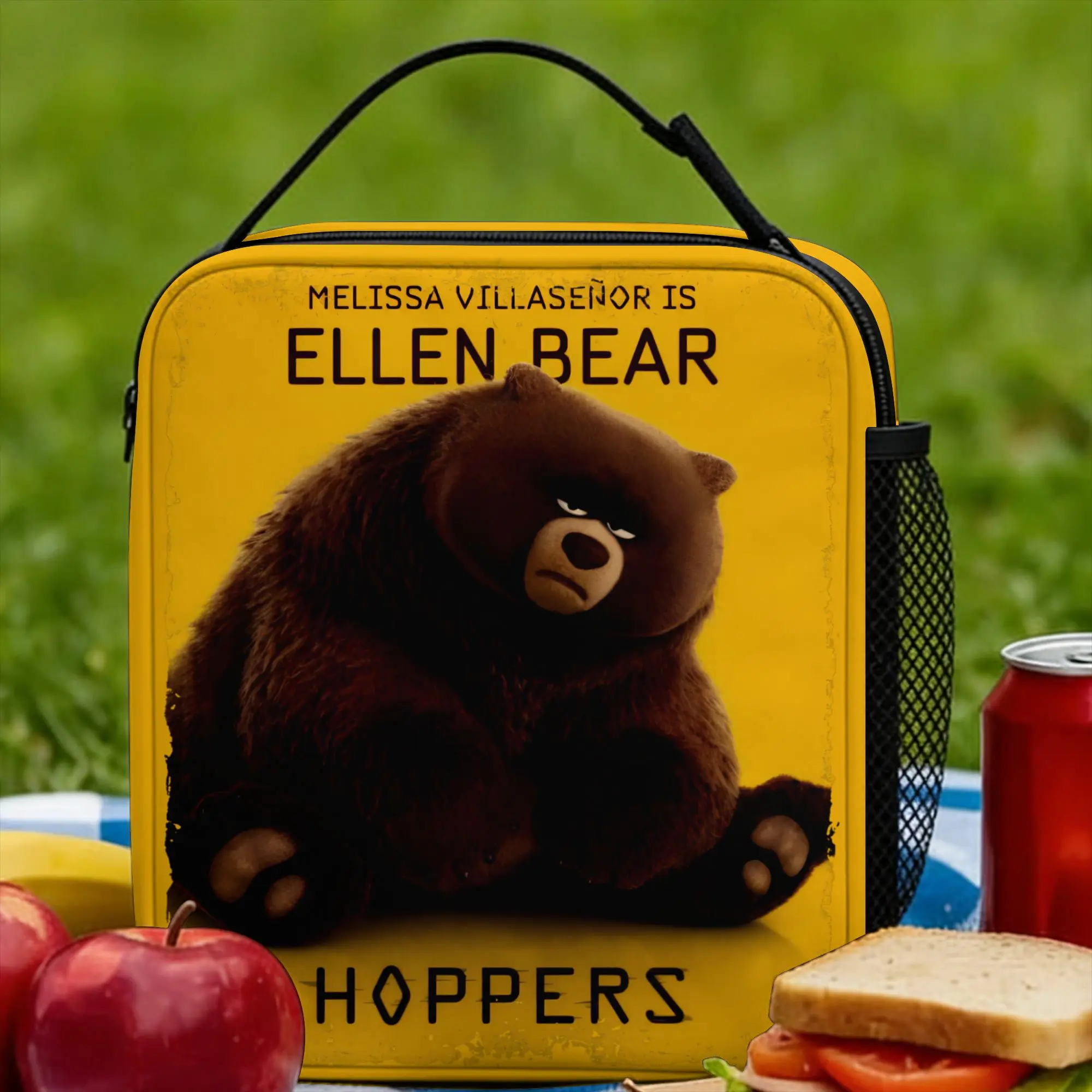 Ellen Bear  Insulated Lunch Bags Thermal Bag Reusable,Lunch Container Hoppers  Leakproof Tote Lunch Box Food Storage Bags