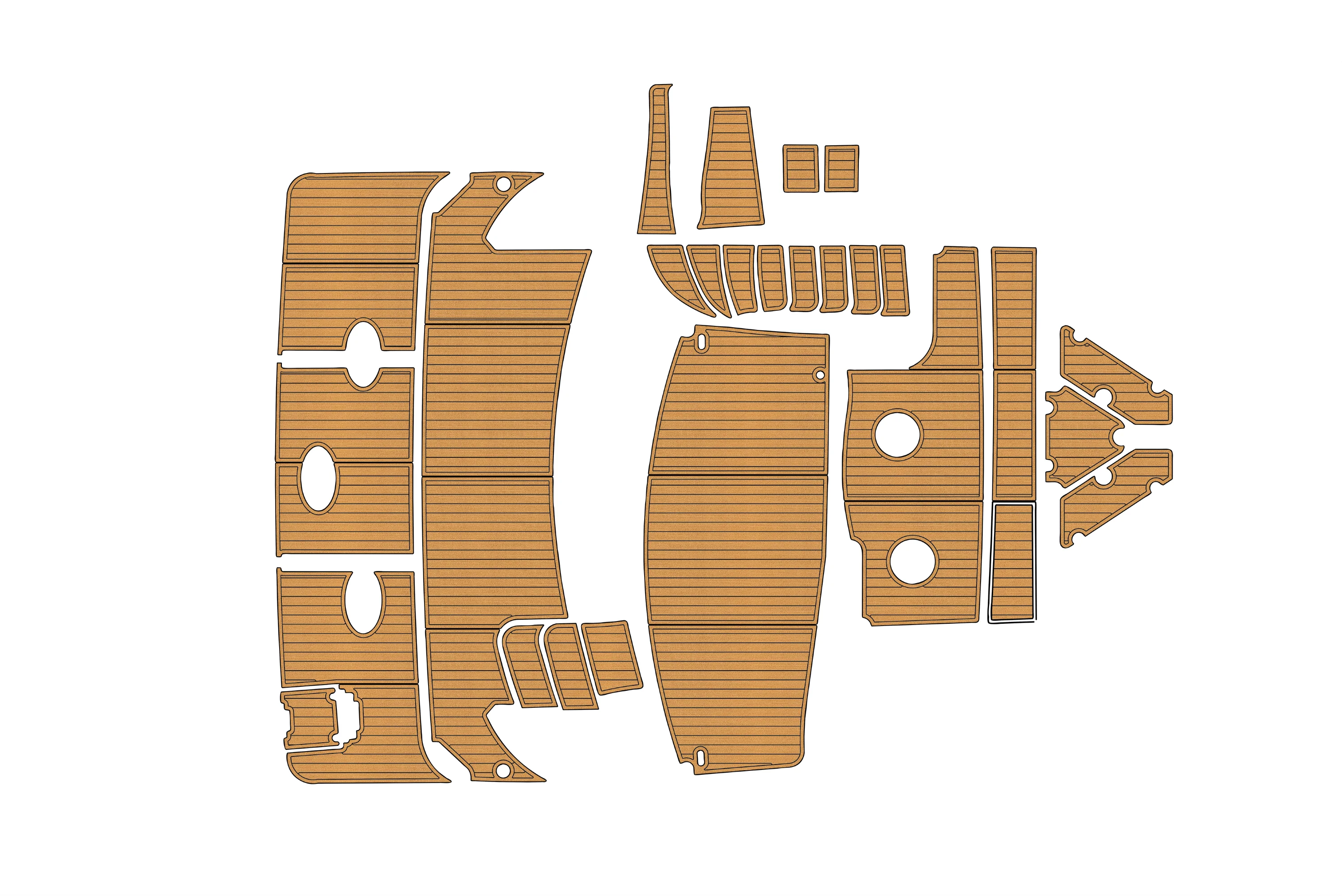 

2004 Rinker 250 Fiesta vee swimming platform1/4" 6mm EVA fAUX Water Ski Yacht Fishing Boat Non-slip mat floor