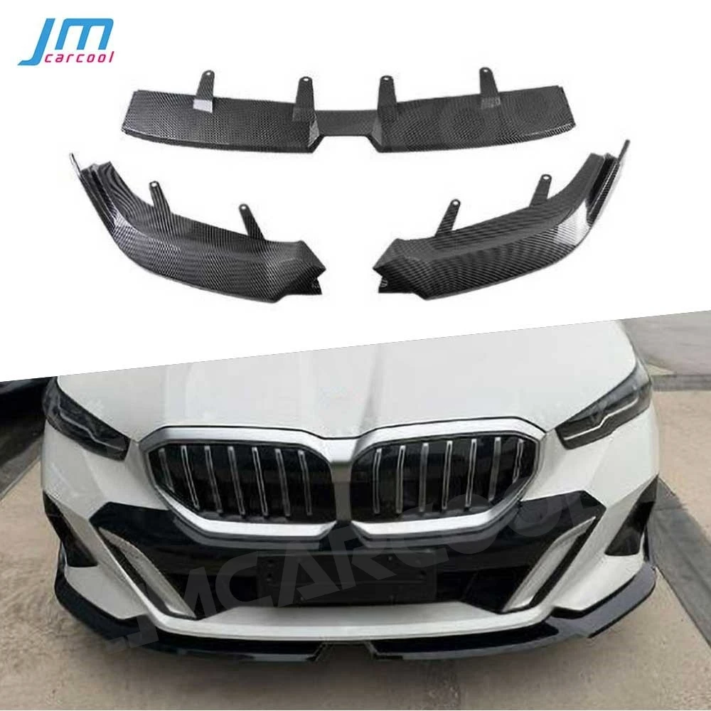 for BMW 5 Serise G60 G68 2024+ M Style Front Bumper Lip Chin Spoiler Body Kits Front Bumper Lip Chin Extension Car Accessories
