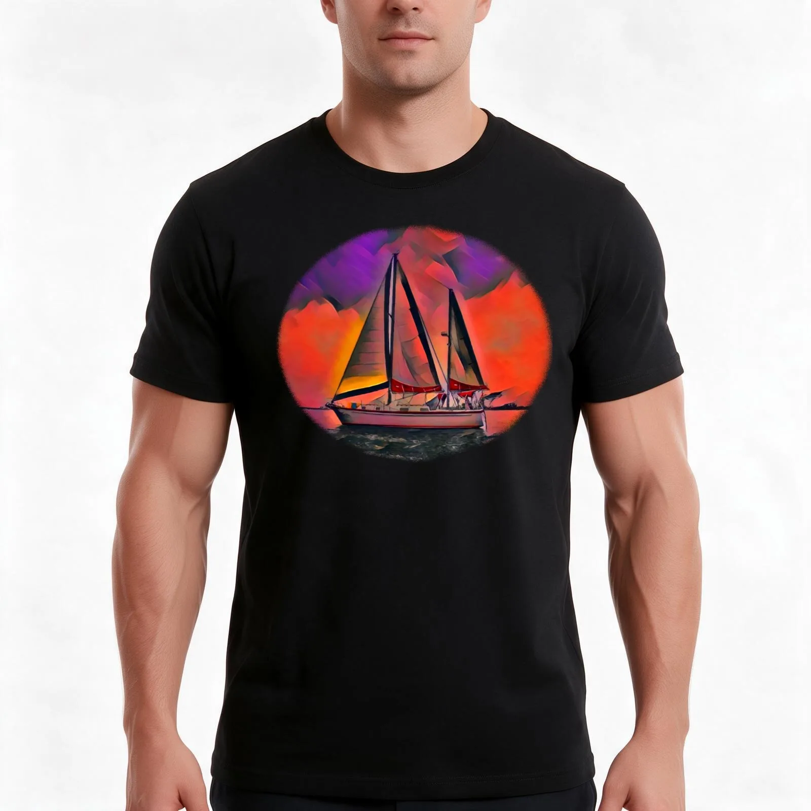 Pearson 365 ketch T-Shirt Summer Casual Cotton Tee Oversized Streetwear Tops Vintage Graphic Print Loose Fit Short Sleeve