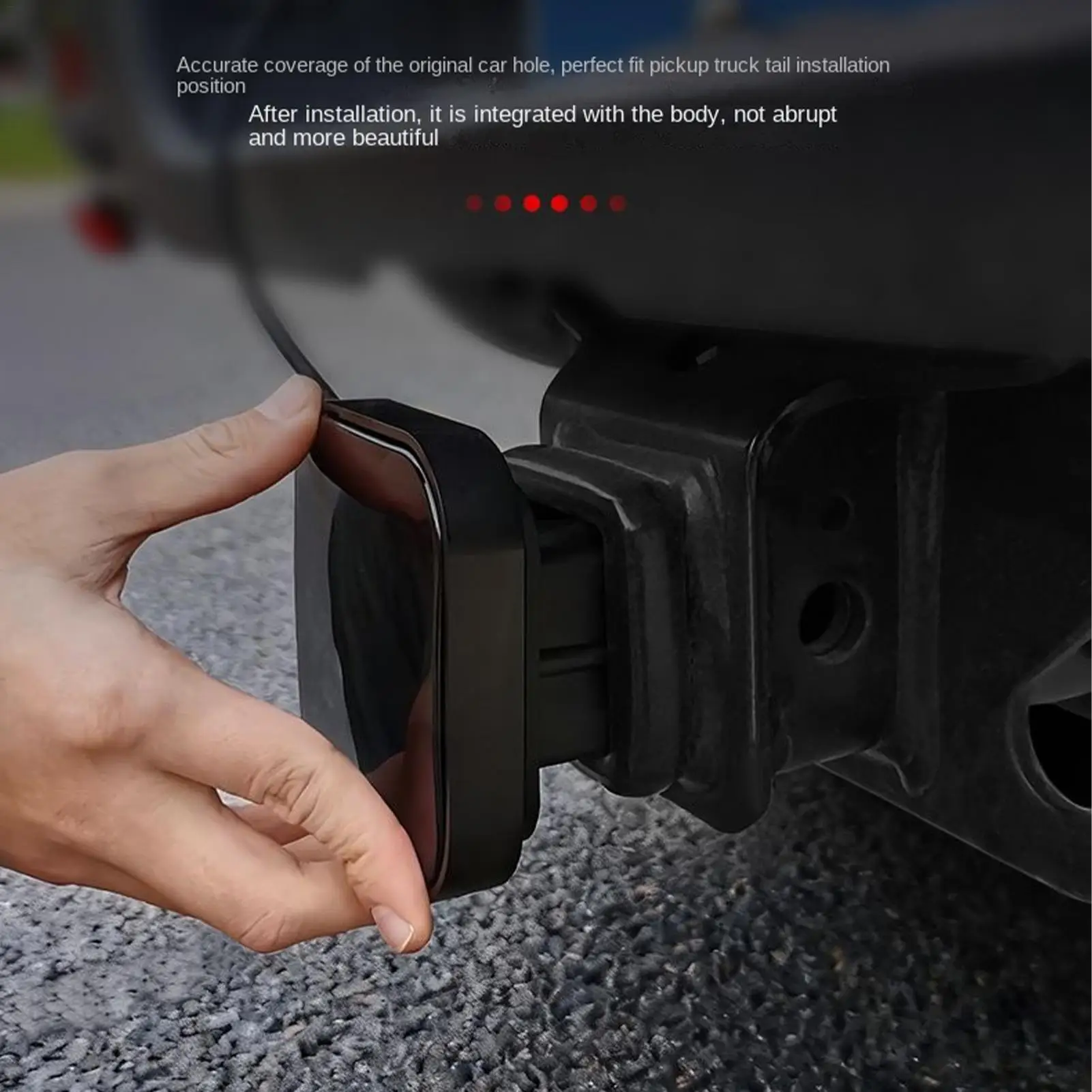 Truck Hitch Covers Bumper Hitch Cap Light Trailer Tow Hook Cap Light For Truck Trailer SUV RV Automotive Adventure Outdoor