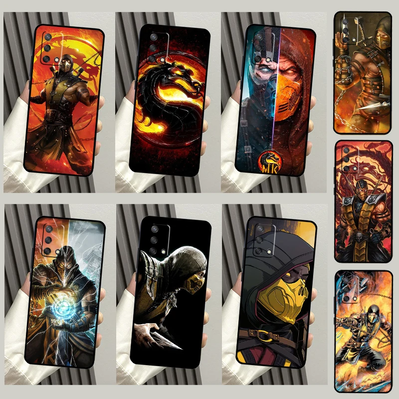 حافظة مورتال كومبات لهواتف OPPO A5 A9 A31 A53 S A15 A16 A17 A52 A72 A54 A74 A94 A57 A77 A76 A96 A54S