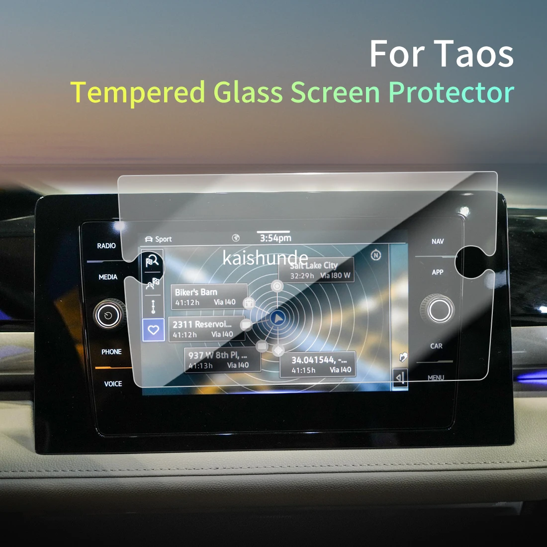 Car Stickers Meters Protector For 26 VW Taos Tempered Glass Protective Film Display Navigation Vehicle