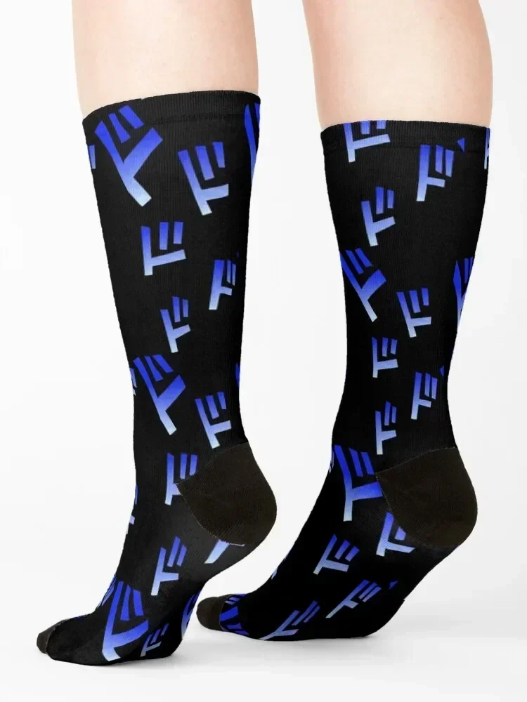 Oh? You're Approaching Me? Symbols Vertical Socks loose halloween sheer golf Socks Women's Men's
