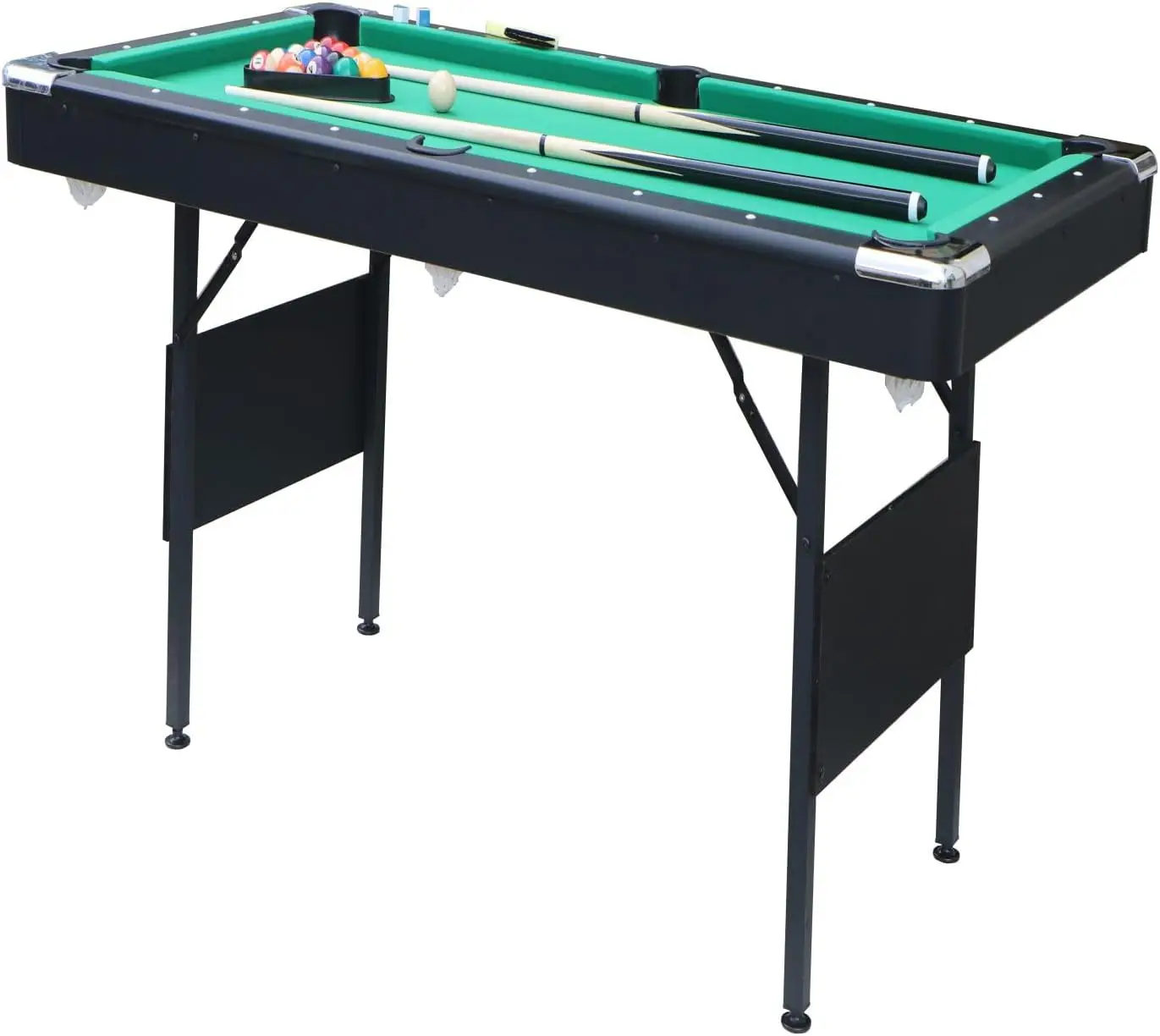 Mini Table de Billard Portable 3 en 1 pour Adulte et Adolescent, Tennis de Table, avec Verrouillage des Jambes, Sécurité, Anti Collamelle, Fédération 5.5