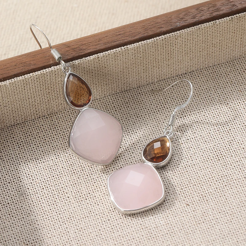 أقراط متدلية هندسية من الأوبال - مراجعة Opal Earrings Dangle وسعره