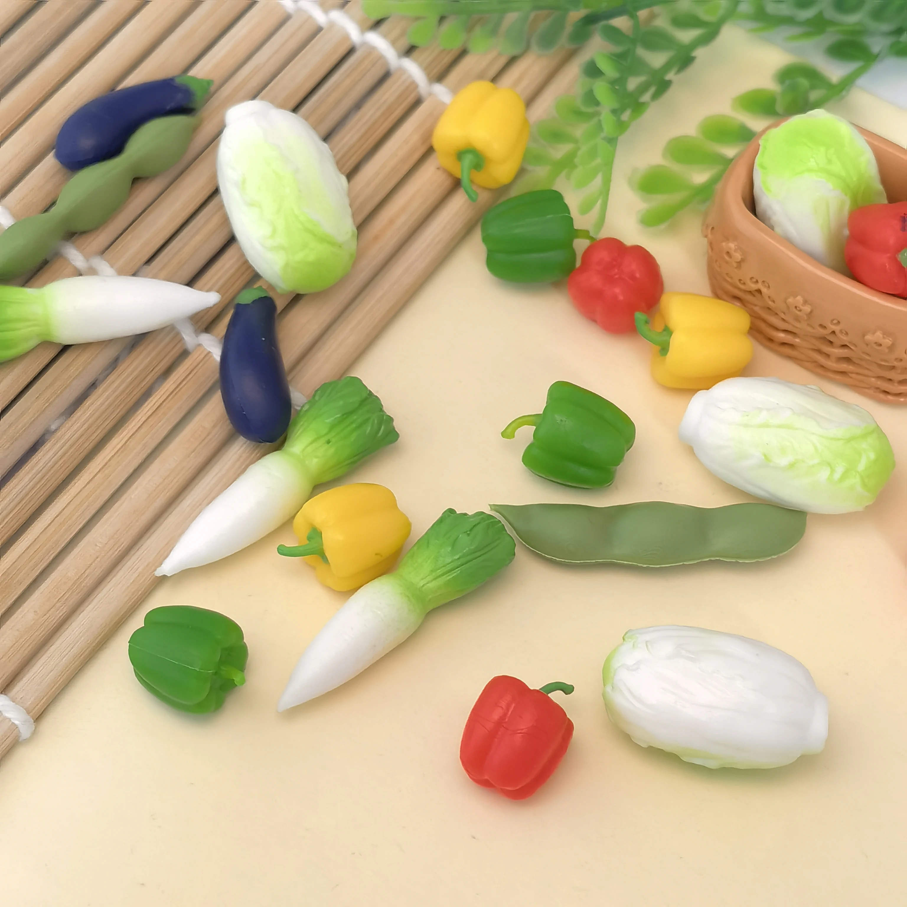 Artificial Simulation Food Vegetables Model Pepper Carrot Corn Fruit Photography Props For Room Home Wall Hanging Decor