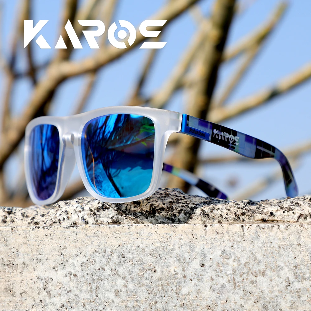 KAROS Polarisierte Sonnenbrille, Unisex, blendfreie Fahrbrille, Outdoor-Sport, Angeln, Radfahren, Reisen, Strand, UV400-Brille