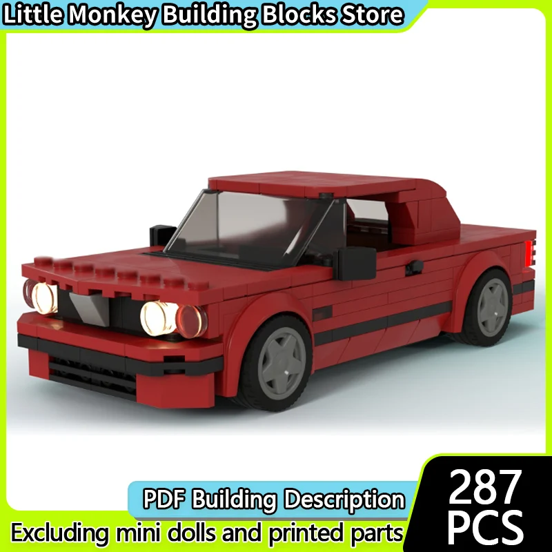 

Конструктор «Гоночный автомобиль» (модель MOC), классический городской седан, модульная технология, развивающая игрушка для детей, подарок на праздник, набор для сборки