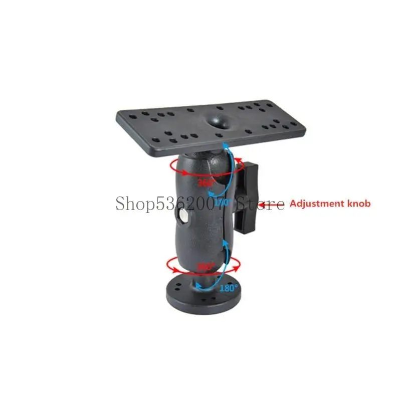 Kayak Boat Accessories Fishfinder GPS Plate Boat GPS Support 360° Mount Marine Electronic Fish Finder Mount Base 40JB