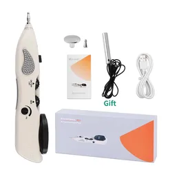 Usb Rechargeable Acupuncture Pen Massage Pen Automatic Find Point Detector Electric Massager Acupressure Body Massage Stick