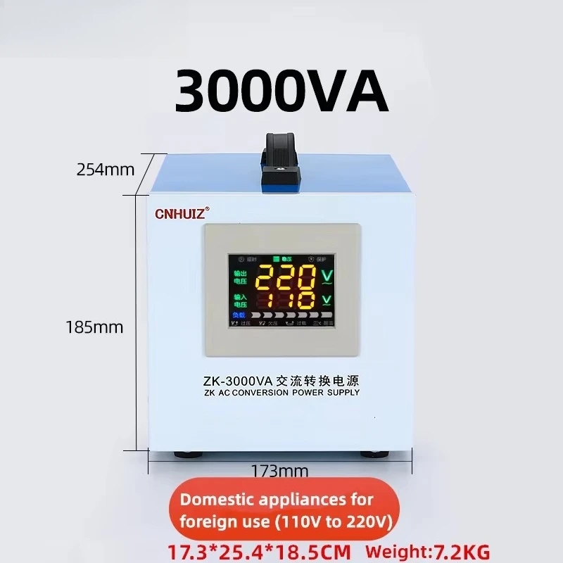 Variable household voltage converter 220V 110V 100 step-up and step-down transformer Overseas electrical 60Hz 50Hz view 6