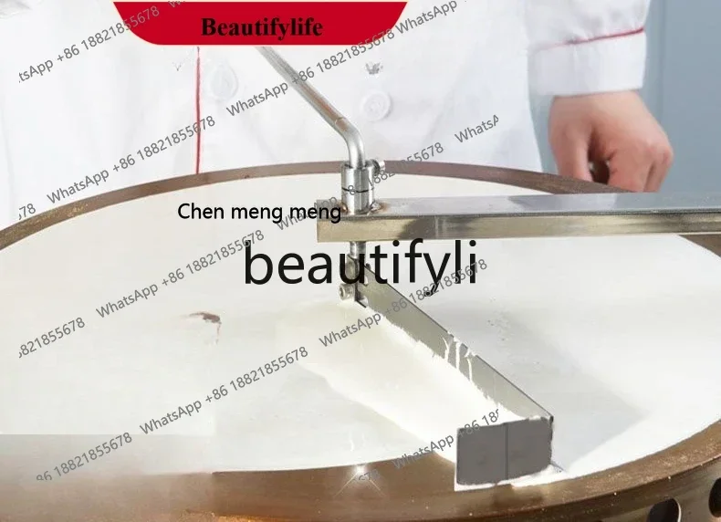 Spreading pancake all-in-one machine semi-automatic, simple and easy for beginners to operate, eating hand-cranked pancake fruit