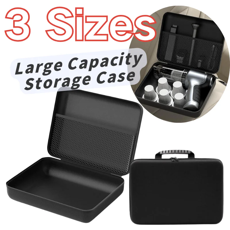 3 Sizes Car Vacuum Cleaner Storage Box Universal Portable EVA Storage Bag Eva Hard Shell Digital Large Capacity Storage Case