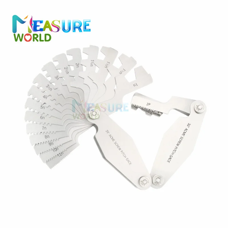 T موضوع مقياس ACME 29 / TR30 اختياري المسمار الملعب أداة قياس المسمار موضوع مقياس المحسس أدوات قياس