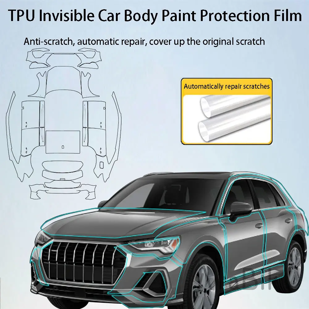 

For AUDI Q3 sport 2019-2024 Clear PPF Paint Protection Film Anti Scratch Pre Cut Car Body Sticker Film Car External protection