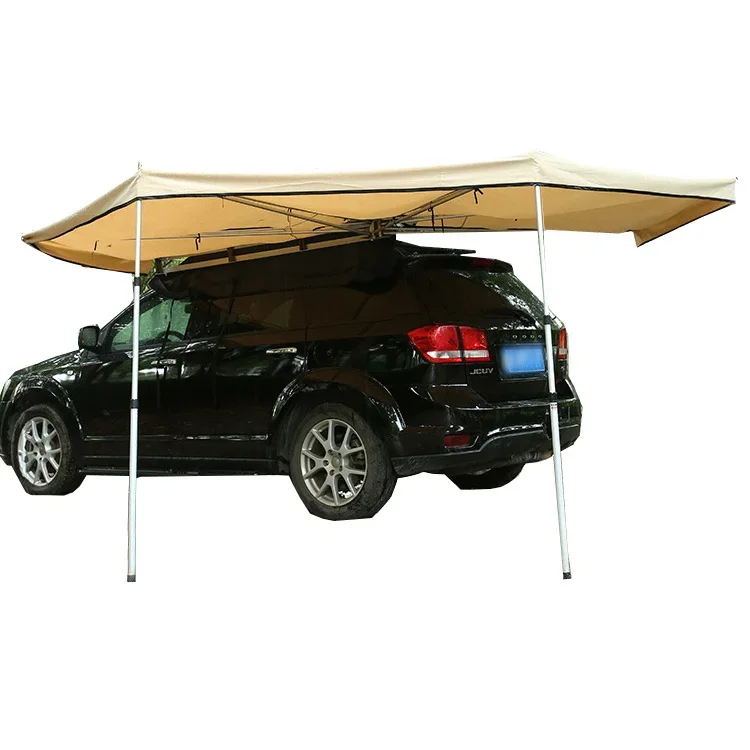 Automatic Pop-up Folding 270 Degree Sunshade Outdoor Roof Tent Car Side Roof Sunshade Tent Umbrella Camping Waterproof