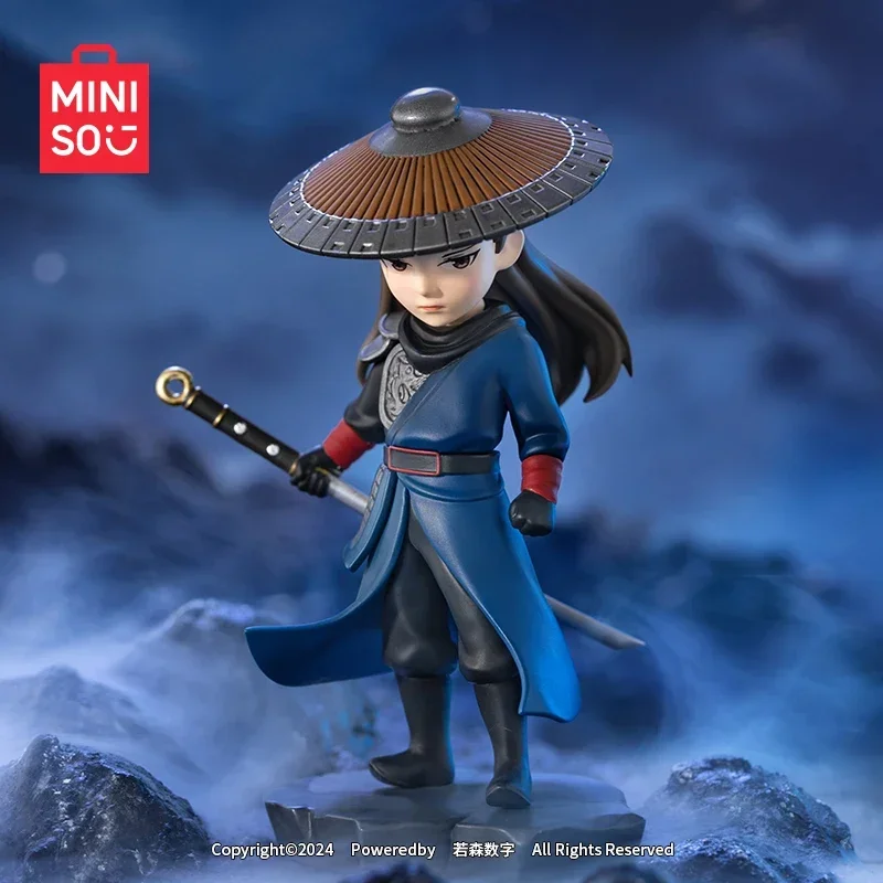 

MINISO Картина World of Jianghu: Бескрапутная серия слепая коробка игрушка Kawaii аниме фигурка-сюрприз Mystery Box кукла