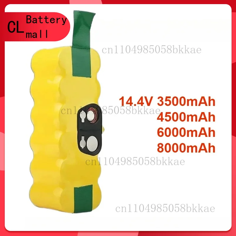 

14.4V 6800mAh for IRobot Roomba 500 600 700 800 900 Series 14.4V 620 650 770 780 580 Batteries Robot Vacuum Cleaner Battery