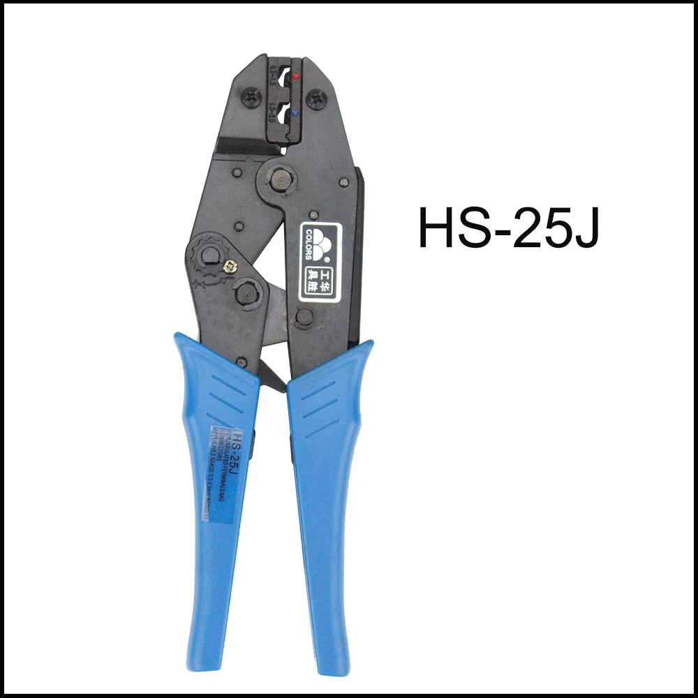 HS-25J Tool jaw pliers ratchet crimping plier insulated tabs and receptacles