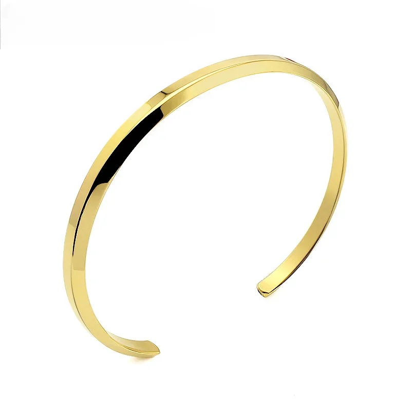 Fashion gold plated jewlery open cuff bracelet & bangle luxury bangles for friendship gift stainless steel bangle pulsera