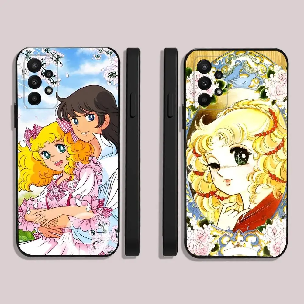 

Anime Candy Candy Phone Case For Samsung S25,23,22,30,24,10,9,Ultra,Plus,Lite,FE,5G Black Soft Case