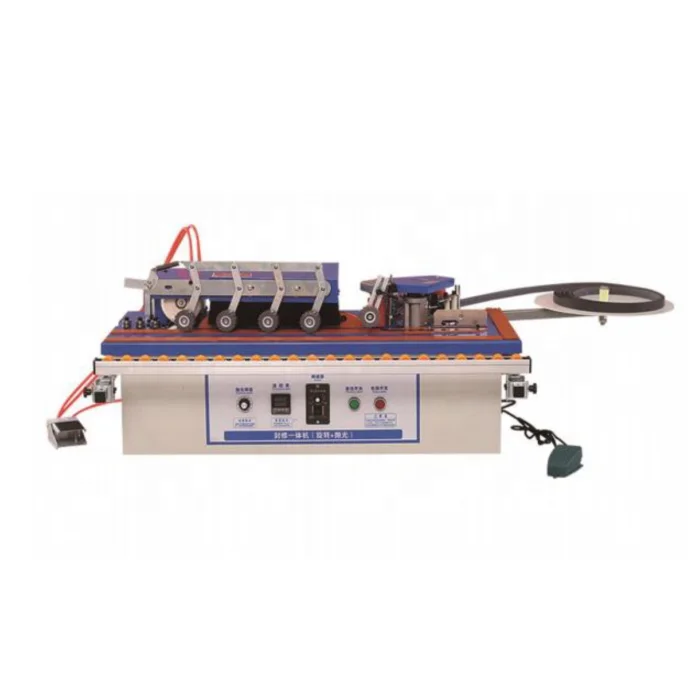 

Mini Polishing And Sealing Integrated Woodworking Edge Banding Machine Wood Straight Curve Double-sided Gluing Edge Bander