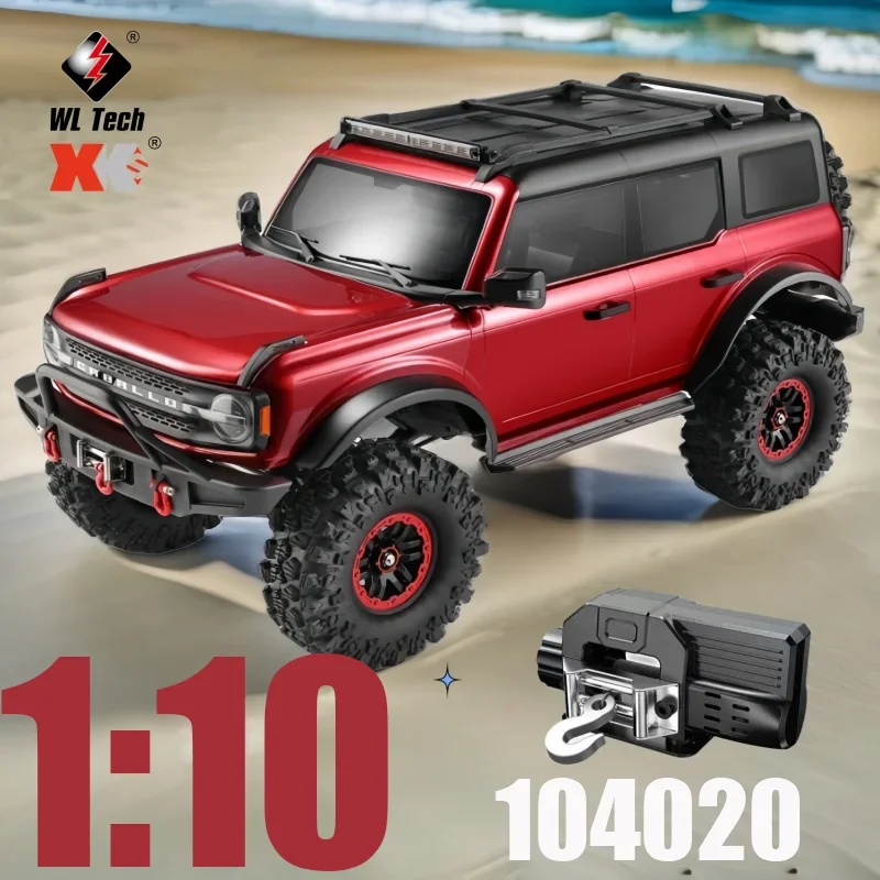 Wltoys New 1/10 4WD 104020 Liema RC Simulation Electric Professional Climbing Off road Vehicle Remote Control Car Model Boy Toy