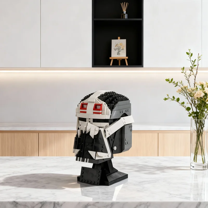 733pcs MOC Bad Batch Helmet WRECKER Star Battle Model Building Blocks Tabletop Decor, Home Decor Office Desk Decor Gift For Him