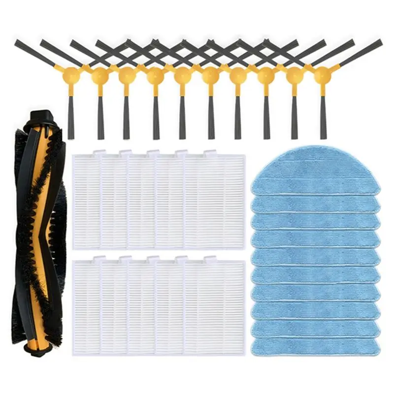 

Комплект запасных частей A98E-31PCS для робота-пылесоса Kabum Smart 500 / 700: моющиеся основные и боковые щетки, HEPA-фильтр, салфетка для влажной уборки