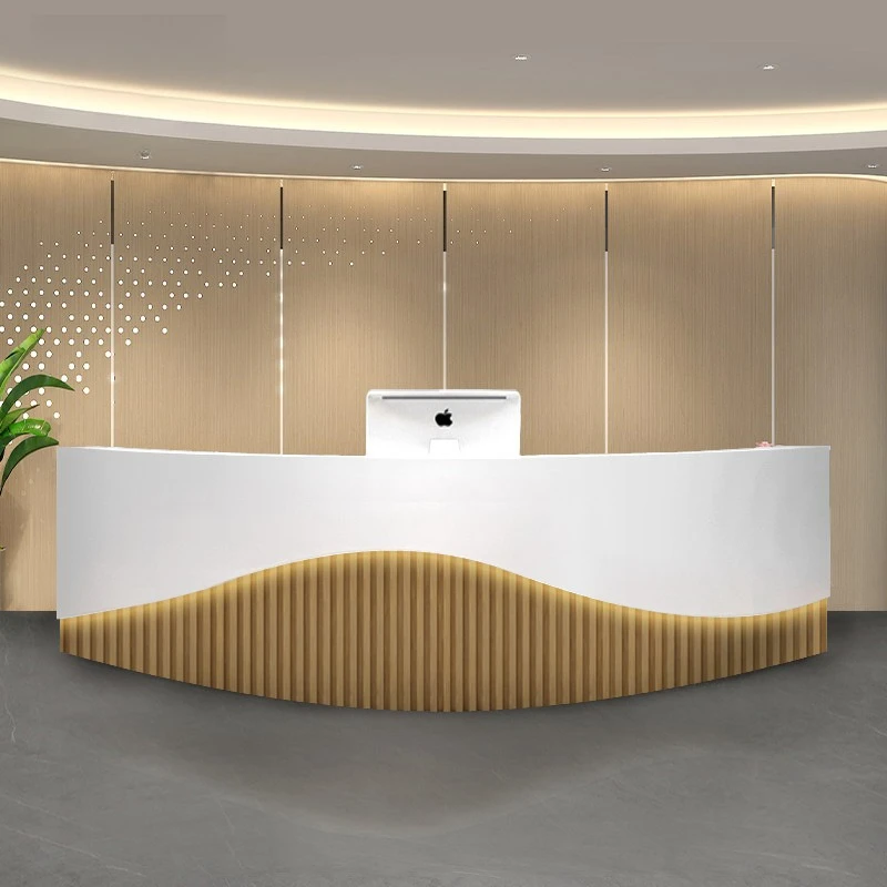 

Простые дугообразные стойки регистрации Обучение установила Отель-клуб Стойки регистрации Компания Офисная мебель Zum Empfang YS40CC