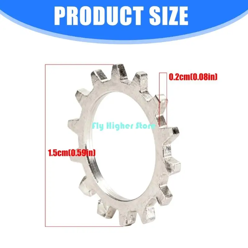 حزمة من 10 رافعات جيتار شديدة التحمل، أسنان مقاومة للانزلاق، تمنع الارتخاء، مقاومة للتآكل، سهلة التركيب #6