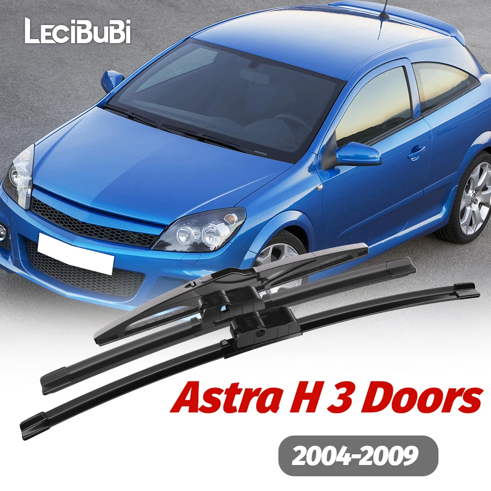 

1set Front & Rear Windshield Wiper Blades Windscreen Wipers For Opel Astra H 3 Doors 2004-2009 2005 2006 2007 2008 Accessories