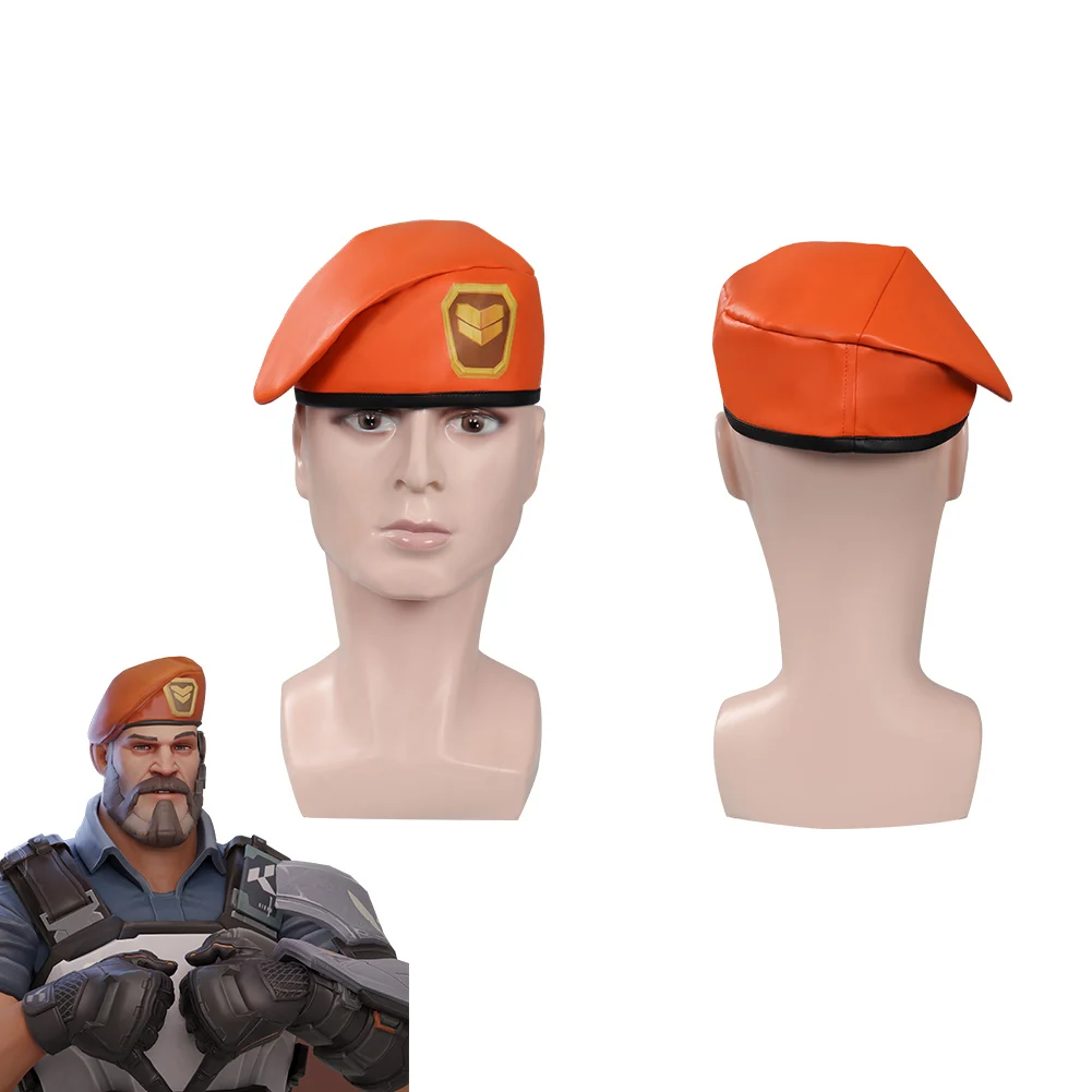 Game Valorant Brimstone Liam Byrne Cosplay Berets Hat Anime Caps Officer Caps Costume Accessories Halloween Carnival Gifts Men