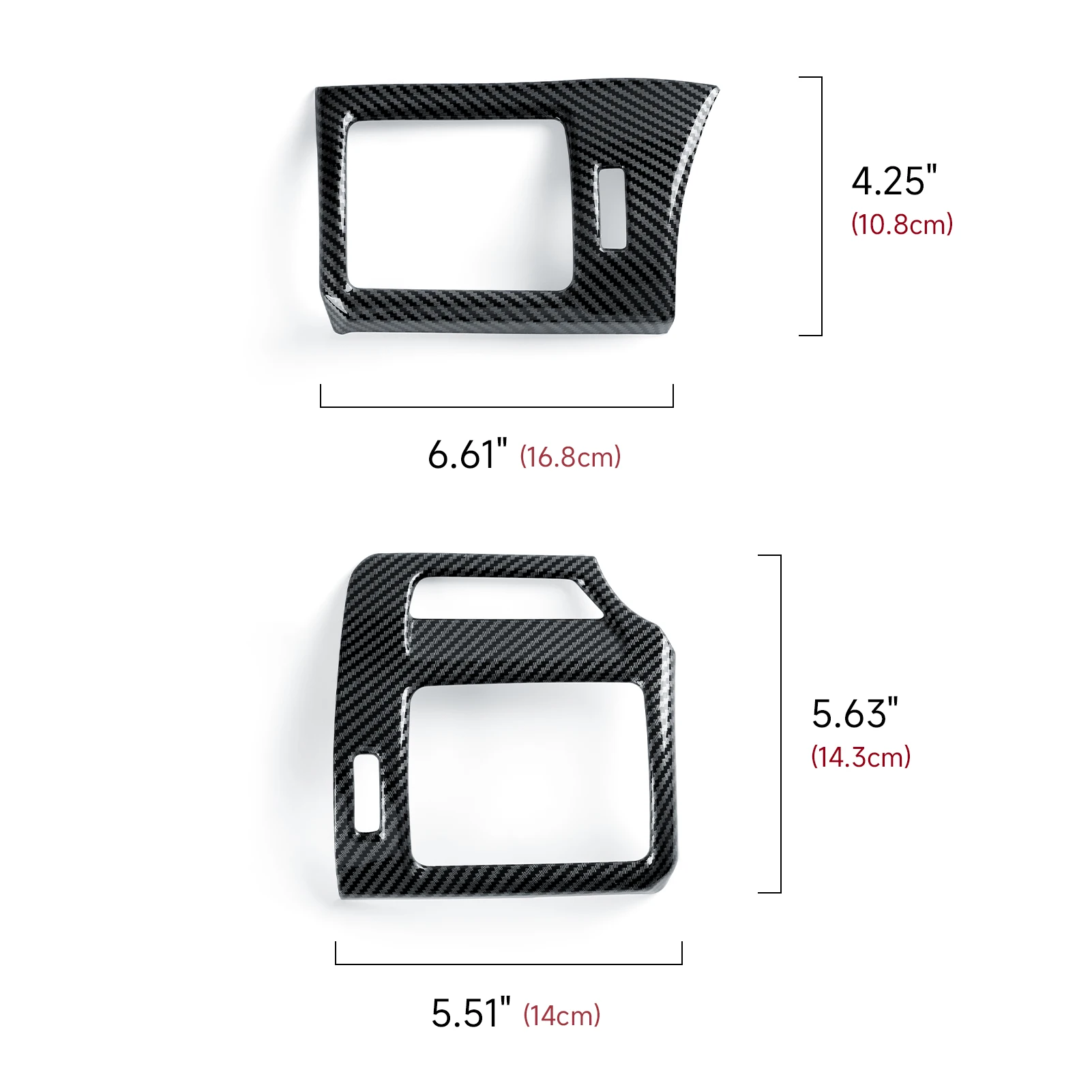 For Toyota 4Runner (2010-2024).Car Center Console Side Air Vents Panel. Carbon Fiber Interior Sticker ABS Trim Accessories view 2