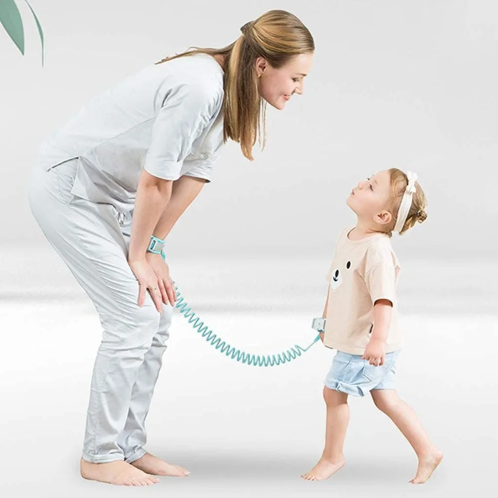 Anti Lost Wrist Link Key Lock Baby Toddler Safety Leash Harness Traction Walking Kids Adjustable Strap Outdoor Child Travel Belt