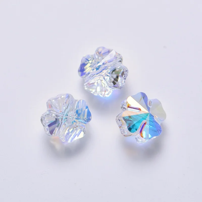(1 piece) 8mm 12mm 5752 Clover Bead Crystal loose beads for DIY jewelry making