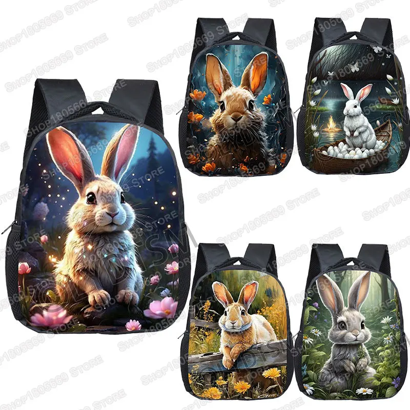 12-polegada-bonito-coelho-impressao-pequena-mochila-para-2-4-anos-de-idade-criancas-engracado-animal-bebe-dos-desenhos-animados-sacos-de-escola-criancas-bookbag-presente