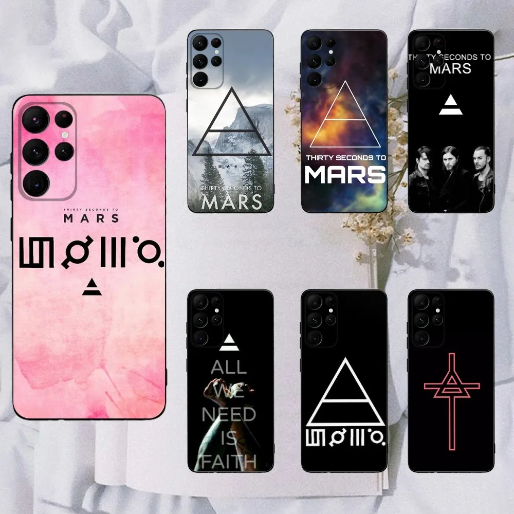 30 S-Second To Mars 30STM Phone Case For Samsung Galaxy A20,A21s,A22,A31,A32,A52,A53,A72,73,A80,A91 Soft Black Cover