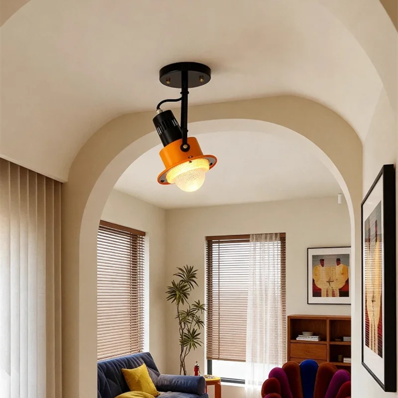 Memphis adjustable angle led wall light Black Yellow Spotlight for Dining Room Living Room Kitchen wall mounted light fixture
