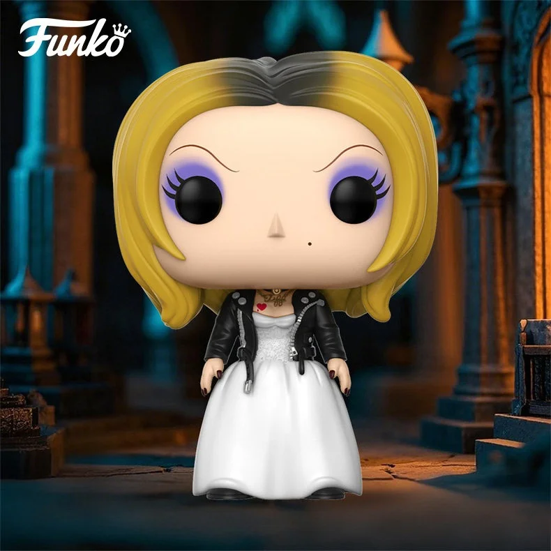Figura de acción Funko Pop de Tiffany, novia de Chucky, muñeca coleccionable de vinilo, decoración de escritorio, regalo para fanáticos de películas de terror.