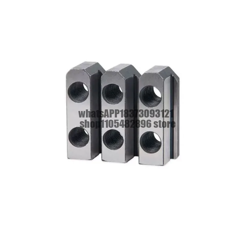 Hydraulic three-jaw chuck T-nut slider T-block, raw jaw hollow and solid accessories