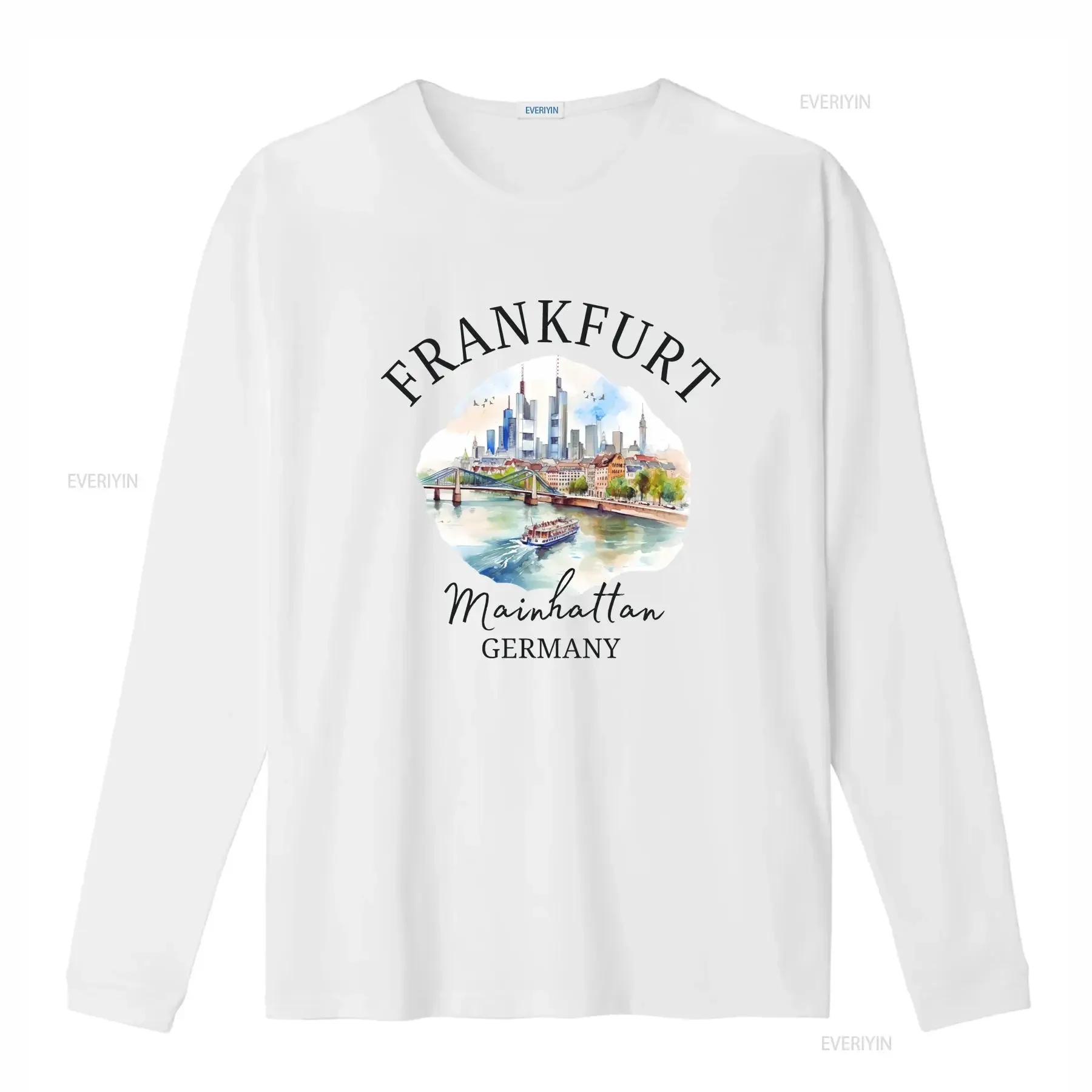 FrankfurT T Shirt Hesse Germany Trip Vacation Souvenir vintage Washed Unisex Breathable Stylish Versatile Soft fashion homme