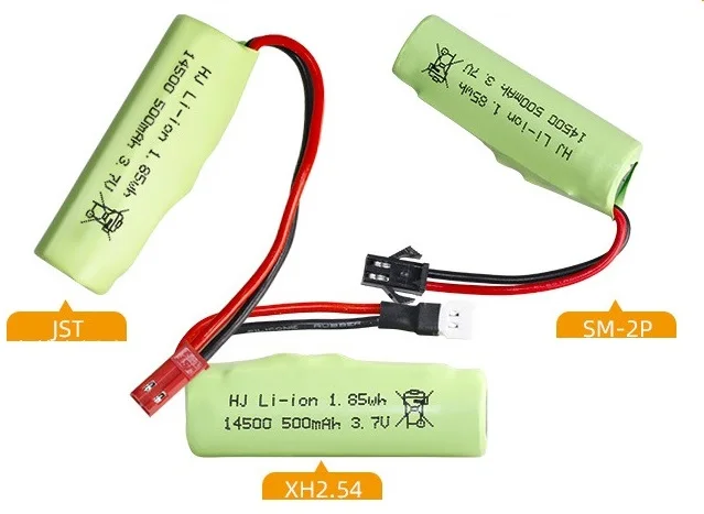 SM/JST/XH2.54 wtyczka 3.7V 500mAh akumulator litowo-jonowy 14500/ładowarka USB do R/C kaskaderskich samochodów/R/C Twist-samochody pustynne R/C