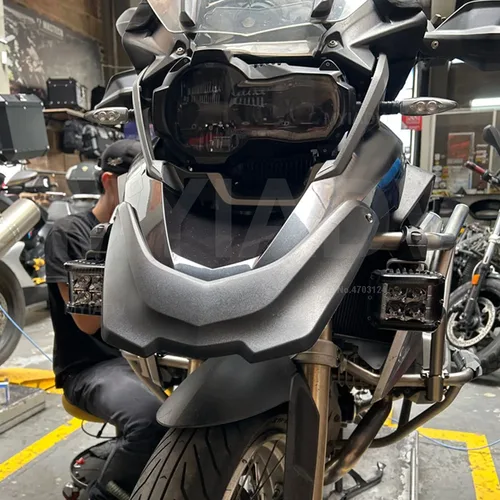 Imagen 2 del producto Extensor de nariz de pico de guardabarros delantero de motocicleta para BMW R1200GS LC GS1200 R 1200 GS 2014-2016 2017 cubierta de rueda de extensión de capó de carenado