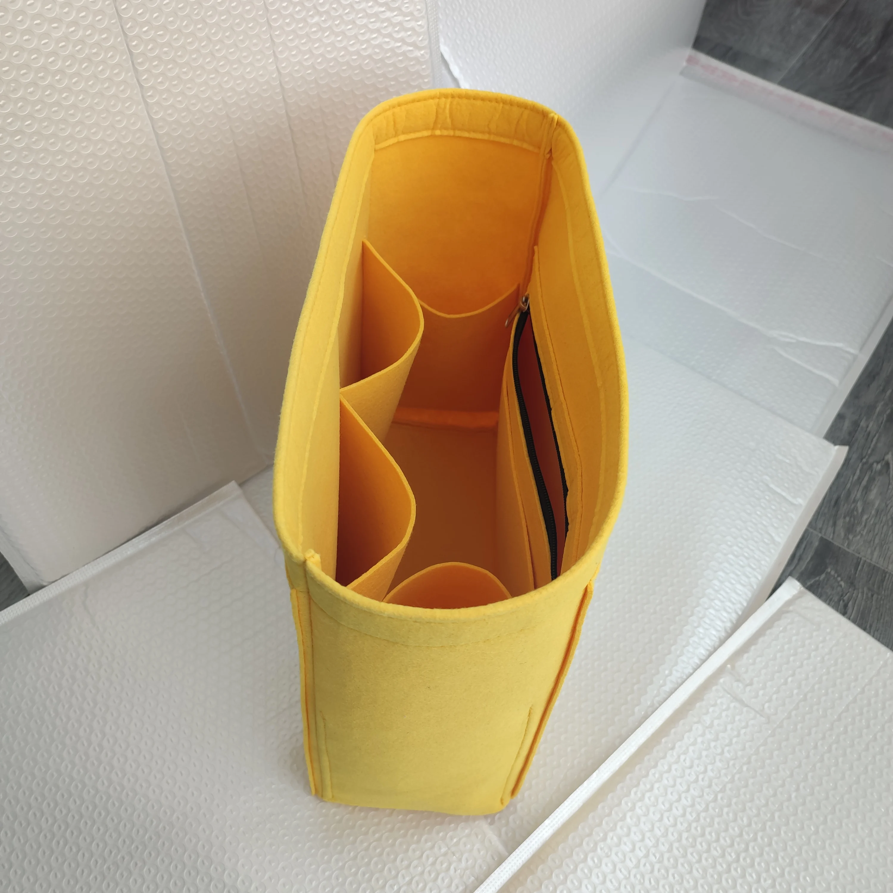 Felt Purse Insert Organizer For longchamp Le Pliage Original M Backpack , Travel Rucksack Shapers Tote Bags Storage Divider