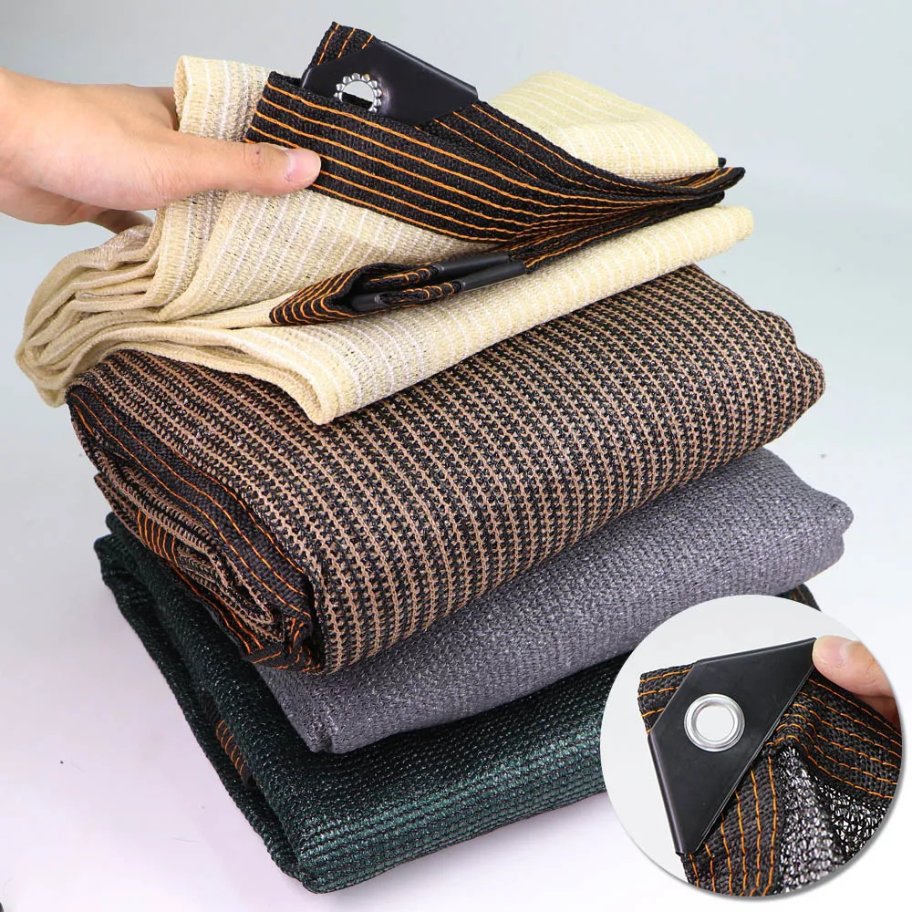 4-color 95% Thicken HDPE Fabric Anti-UV Sun Shade Net Pergola Canopy Sunshade Sails Balcony Privacy Screen Garden Fence Netting