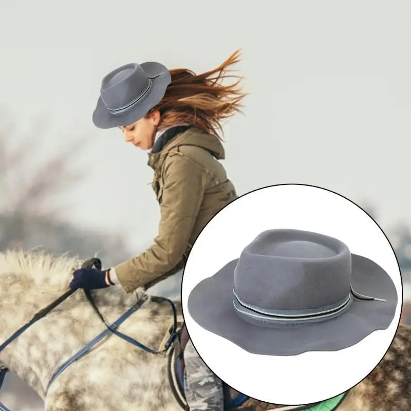 قبعة علوية من الصوف من هومبورغ، هدية مفاجئة لصديقك، قبعة بنما رانشر المتعثرة، 49 ميجابايت