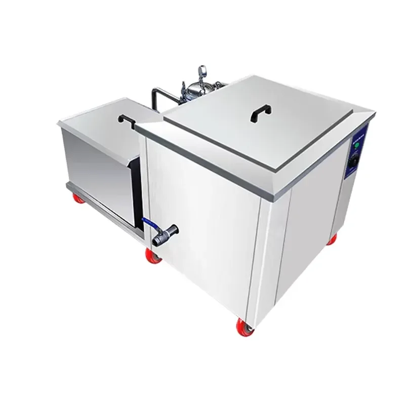 Continuous Cycle Ultrasonic Cleaner with Filters for Industrial Liquid Cleaning Helps Maintain Workpiece Quality Efficiently
