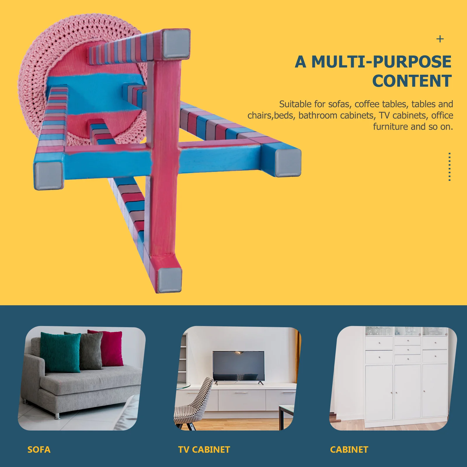 16 قطعة 20 مللي متر الأثاث ينزلق المضادة للانزلاق الإنزلاق منصات واقية من الضوضاء حافظات الأرضية للأثاث الخشبي سهلة الاستخدام